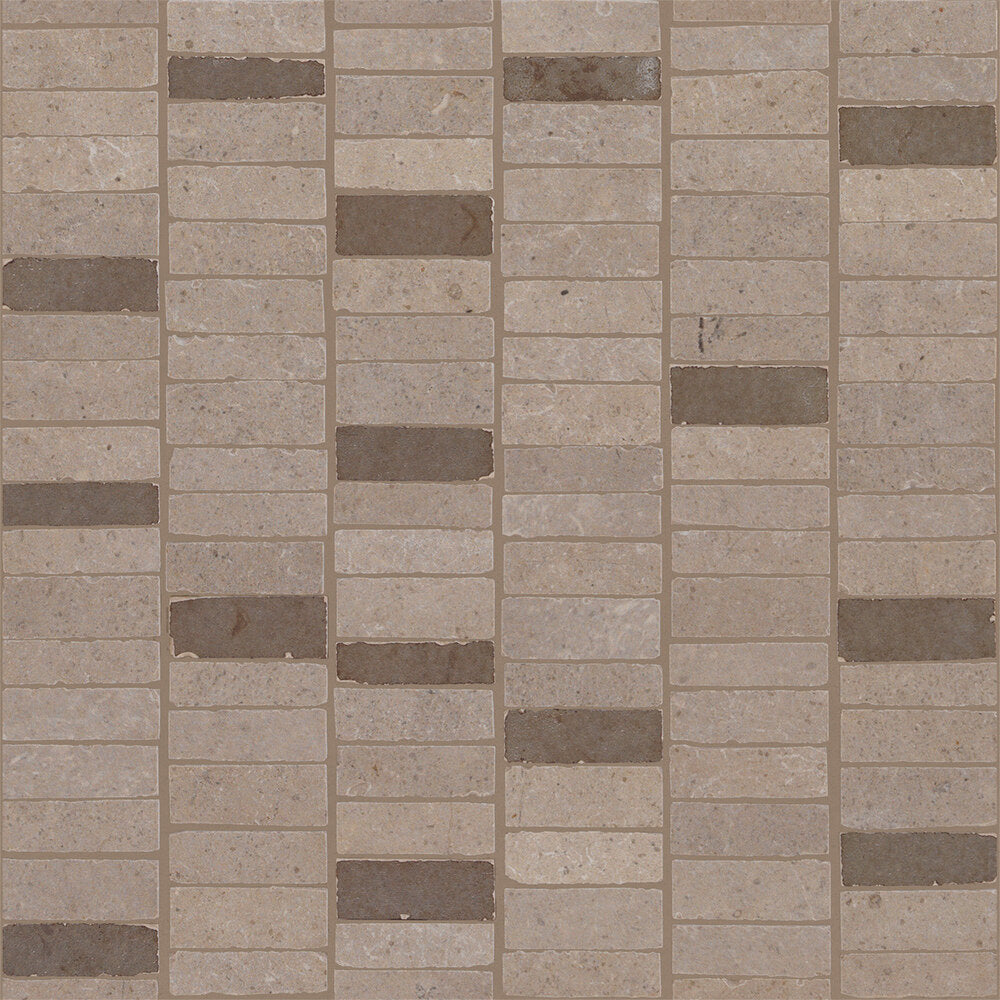 Rain Taupe Mosaico Metallo Tiles