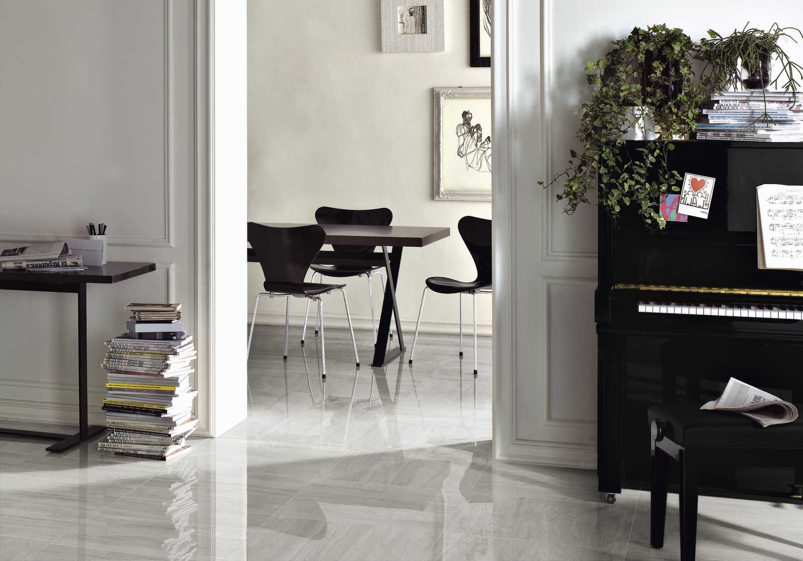 Gạch Ragno Imperiale Travertino Grigio Glossy Rt