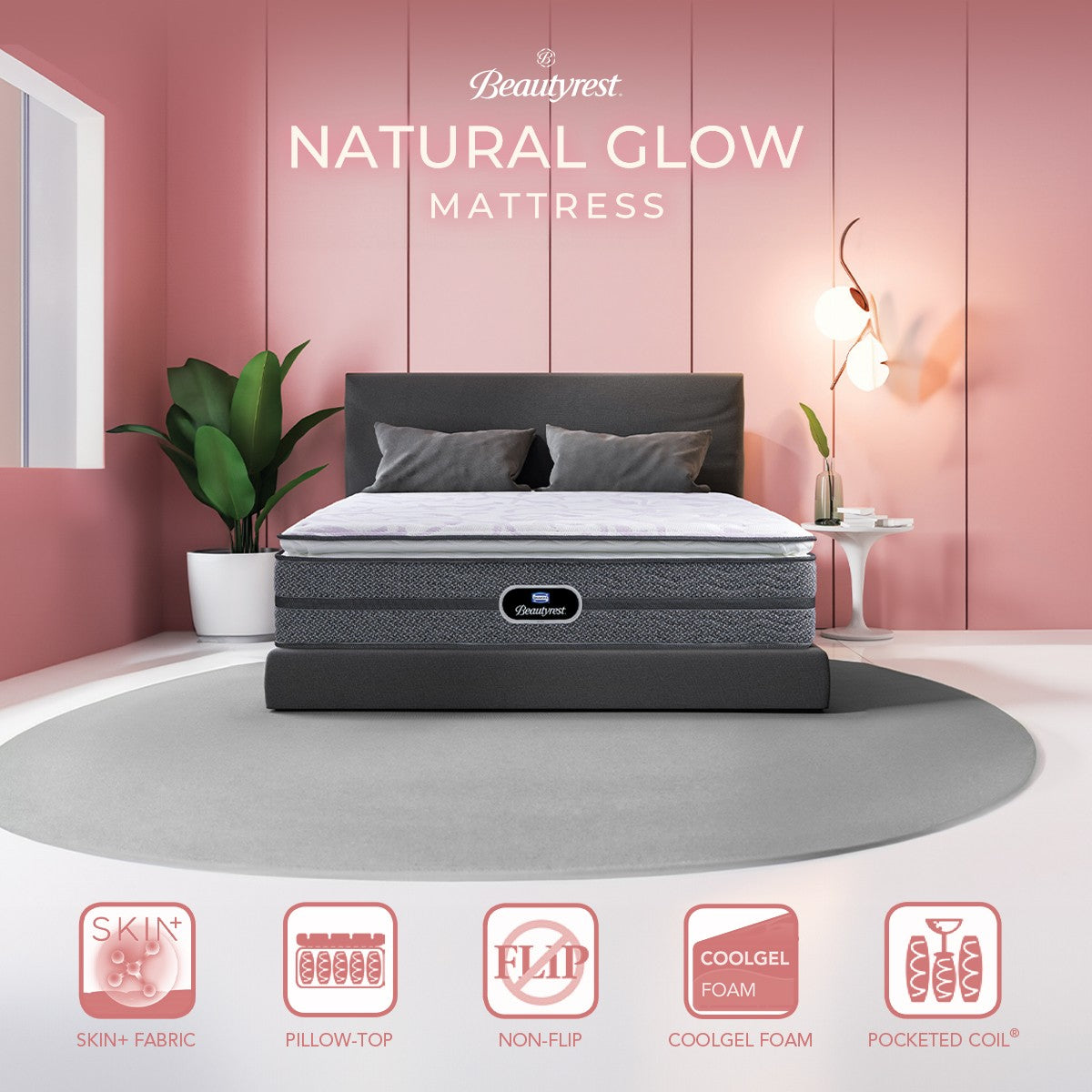 Simmons BeautyRest Natural Glow Mattress