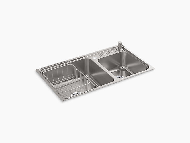 Chậu rửa chén bằng thép không rỉ Kohler Cuff