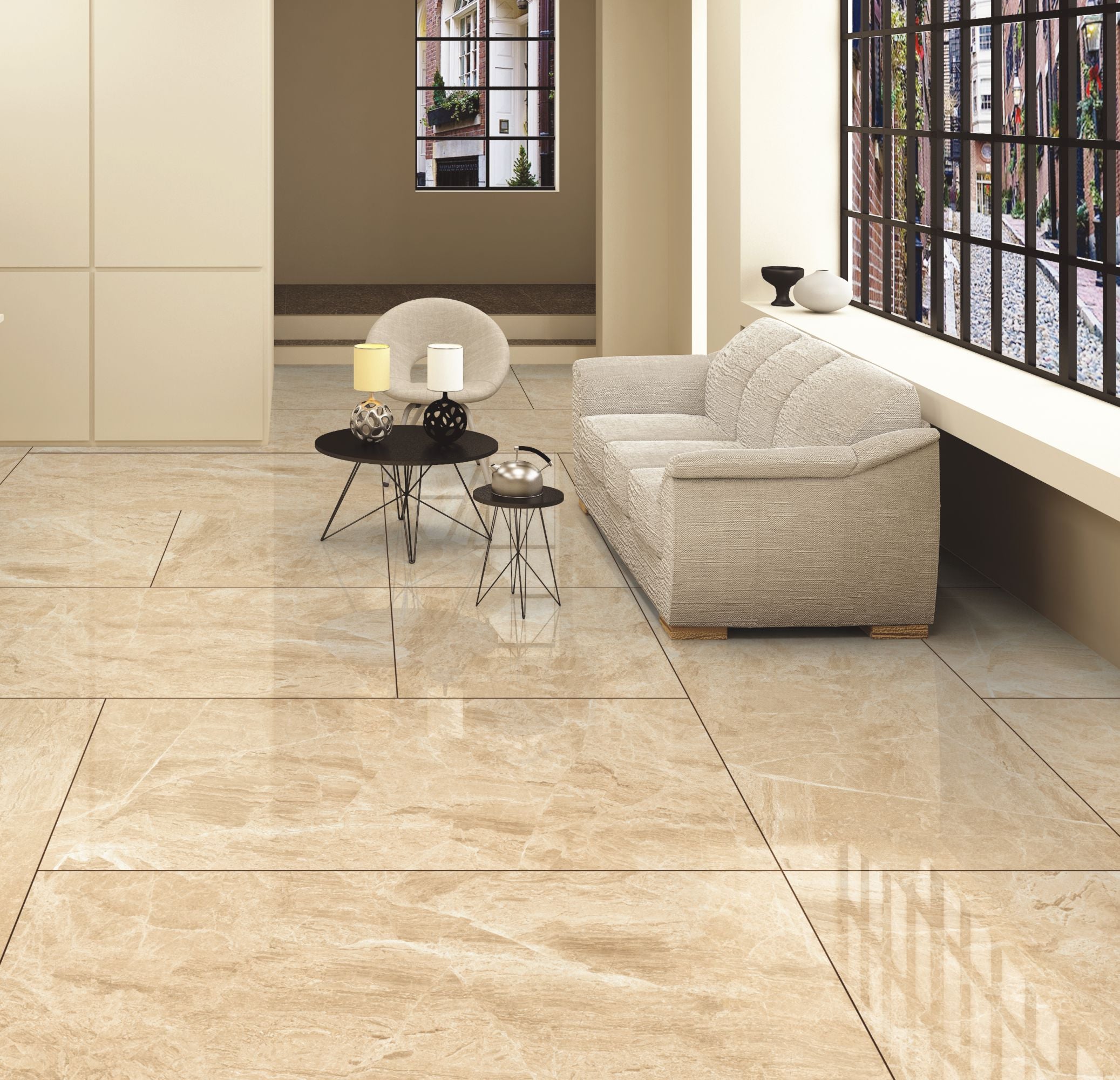 Lavish Tracks Ivory Tiles