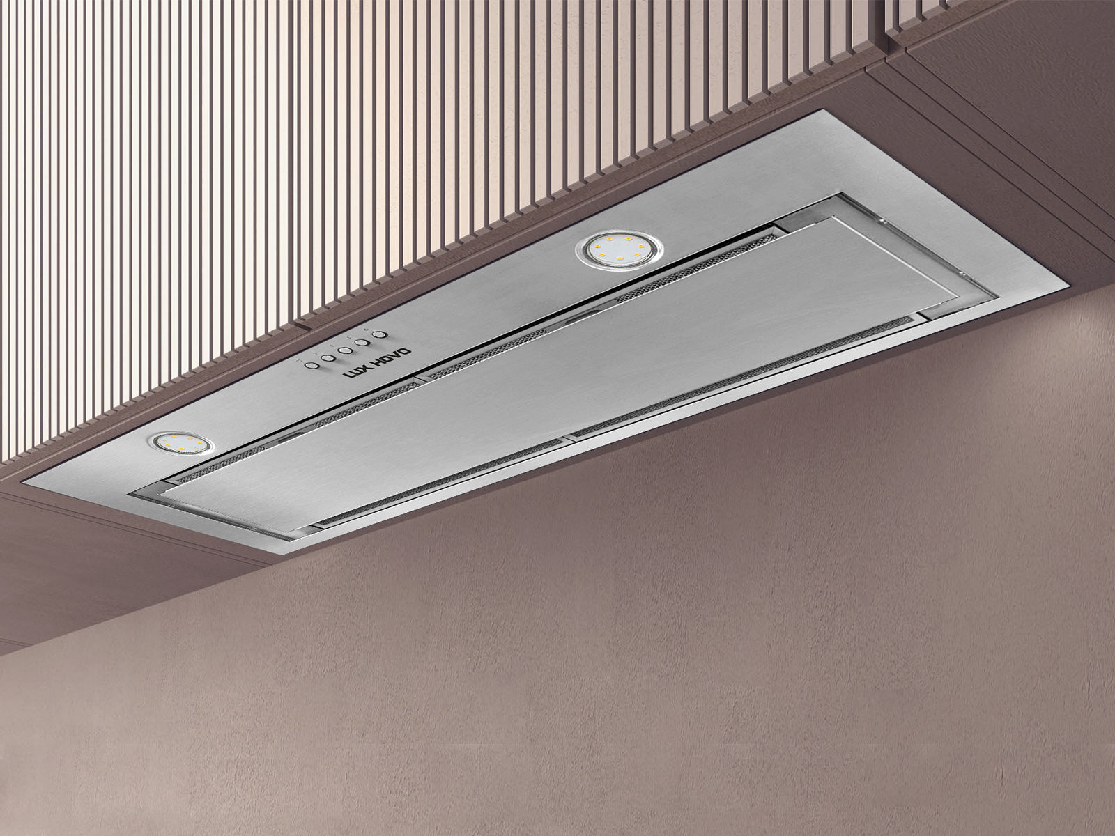 Máy hút mùi Lux Hovo Halo B9600S Inox